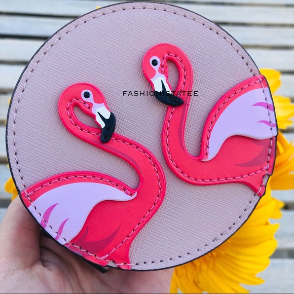 Kate spade flamingo by the pool coin purse vellum - Picture 5 of 6